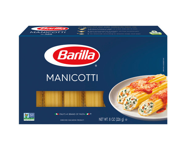 Barilla Manicotti Enriched Macaroni Product 8 oz