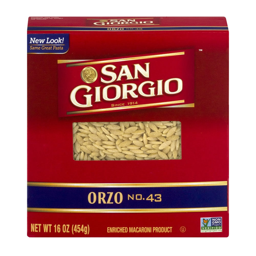 San Giorgio, Enriched Macaroni Product, Orzo 16 oz