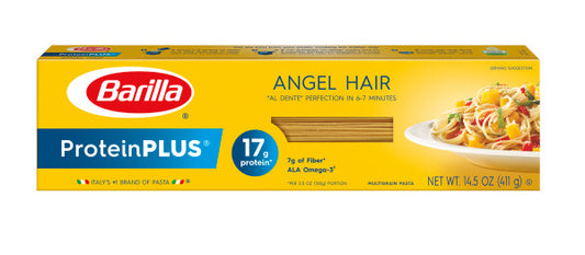 Barilla Protein+ Angel Hair Pasta Noodles 14.5 Oz